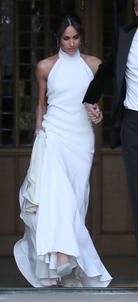 meghan markle evening wedding dress.